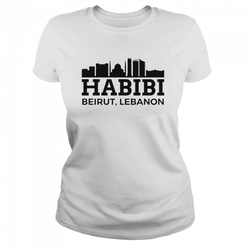 Beiru Habibi Love Lebanon  Classic Women's T-shirt