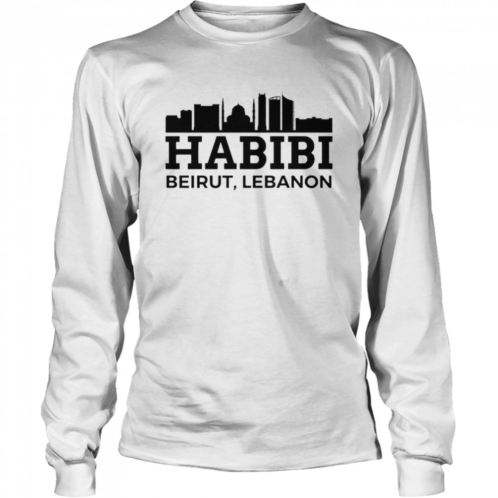 Beiru Habibi Love Lebanon  Long Sleeved T-shirt