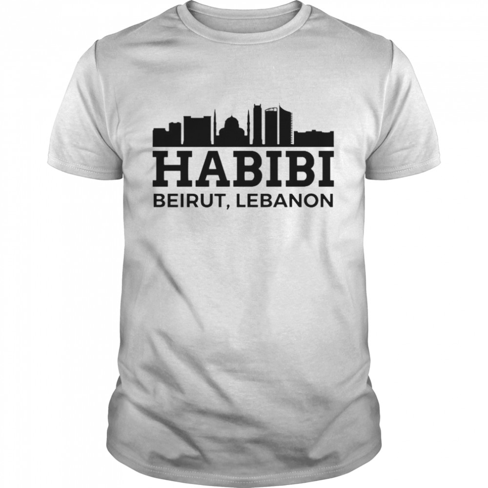 Beiru Habibi Love Lebanon  Classic Men's T-shirt