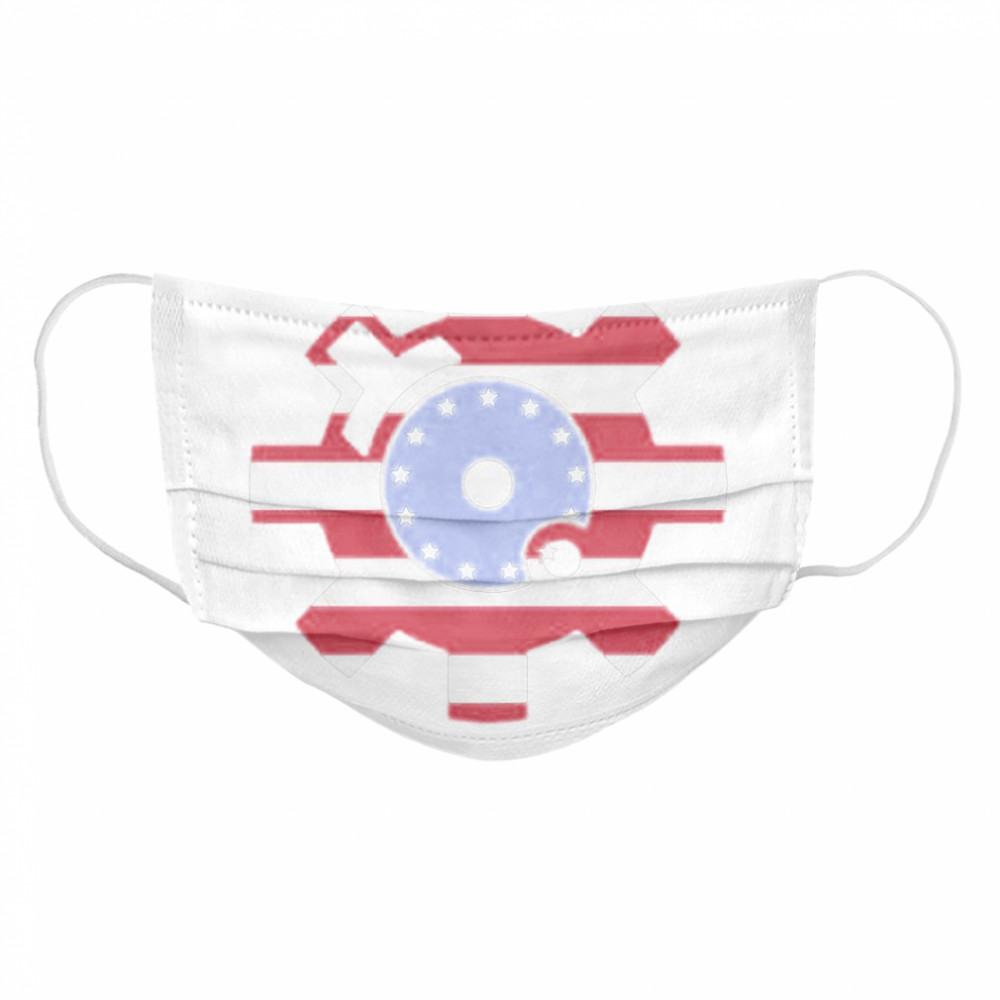 Betsy Ross Flag Bolt Face American Flag  Cloth Face Mask