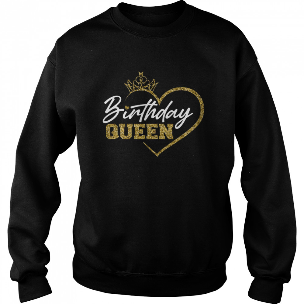 Birthday Queen Crown Heart  Unisex Sweatshirt