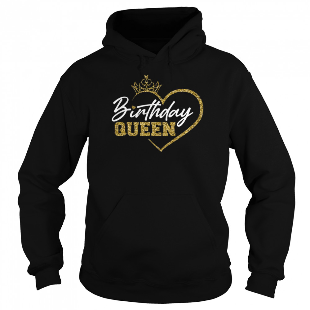 Birthday Queen Crown Heart  Unisex Hoodie