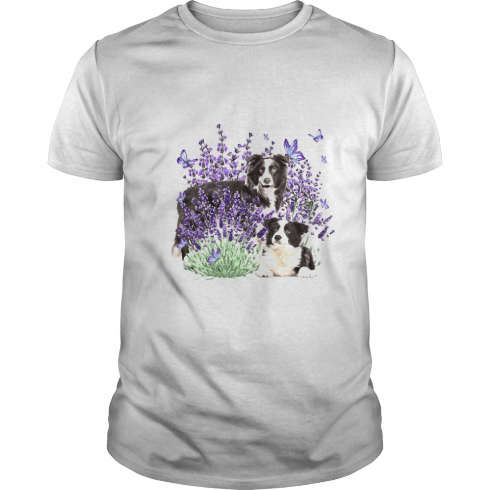 Border Collie Flower shirt