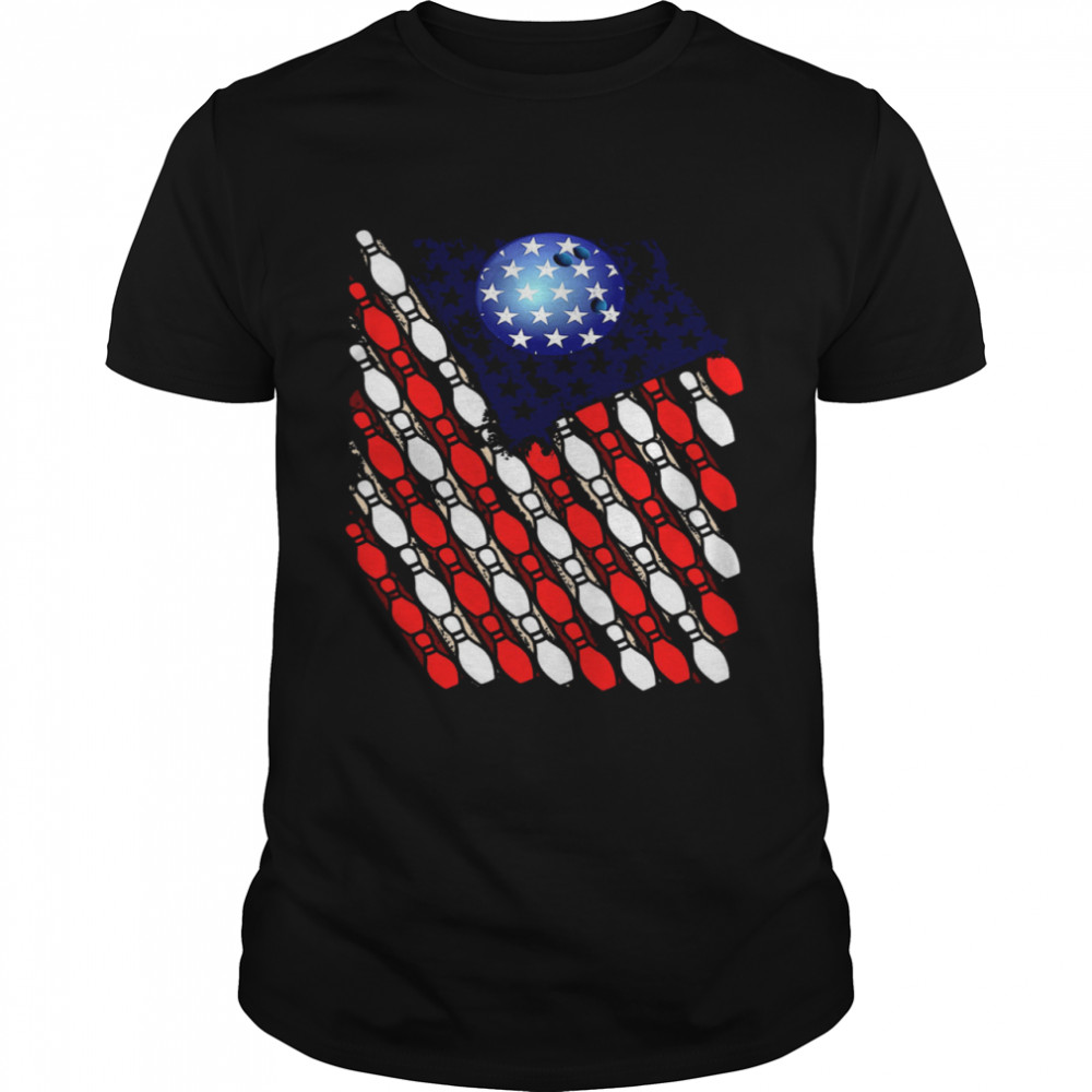 Bowling American Flag shirt