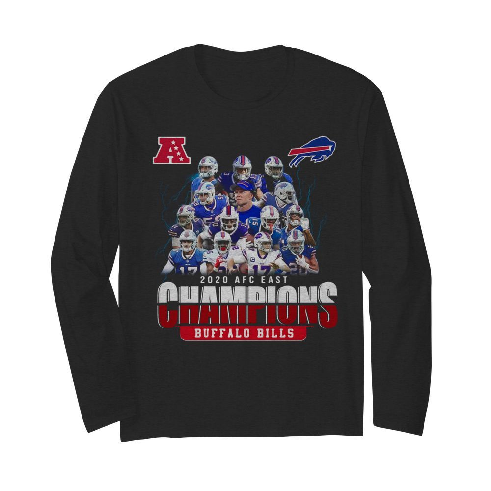 Buffalo Bills 2020 AFC east Champions  Long Sleeved T-shirt 