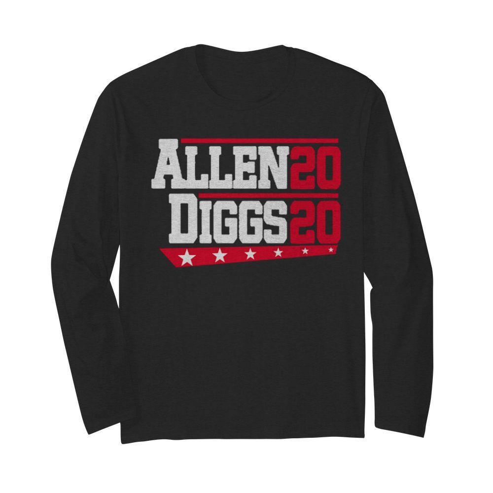 Buffalo Bills Allen Diggs 2020  Long Sleeved T-shirt 