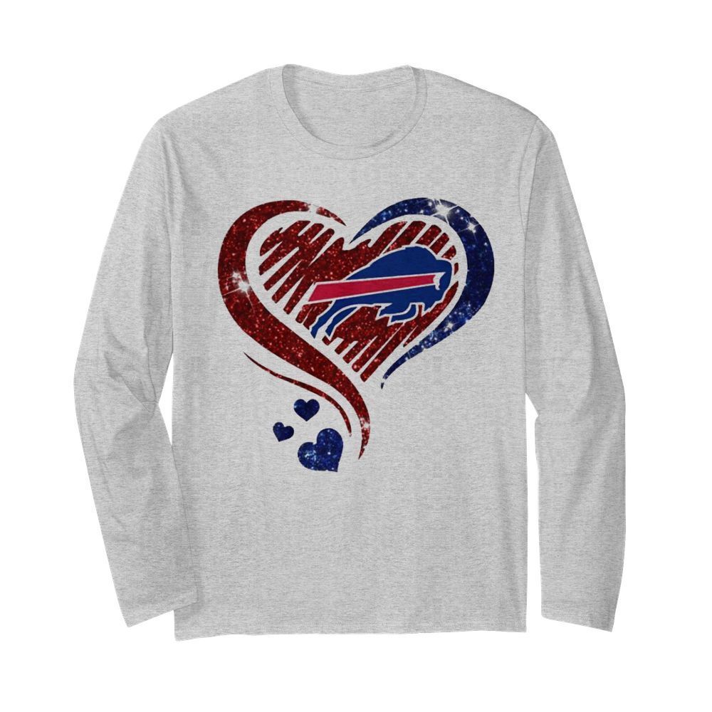 Buffalo bills love heart  Long Sleeved T-shirt 