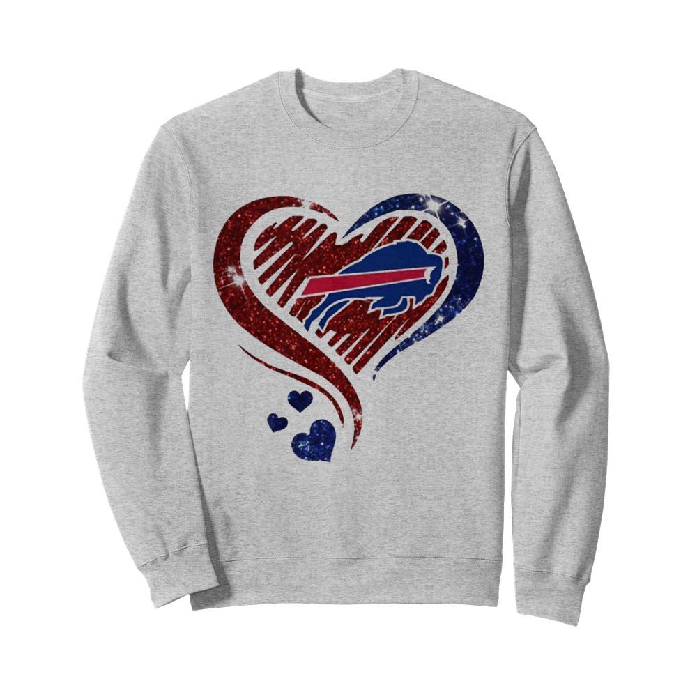 Buffalo bills love heart  Unisex Sweatshirt