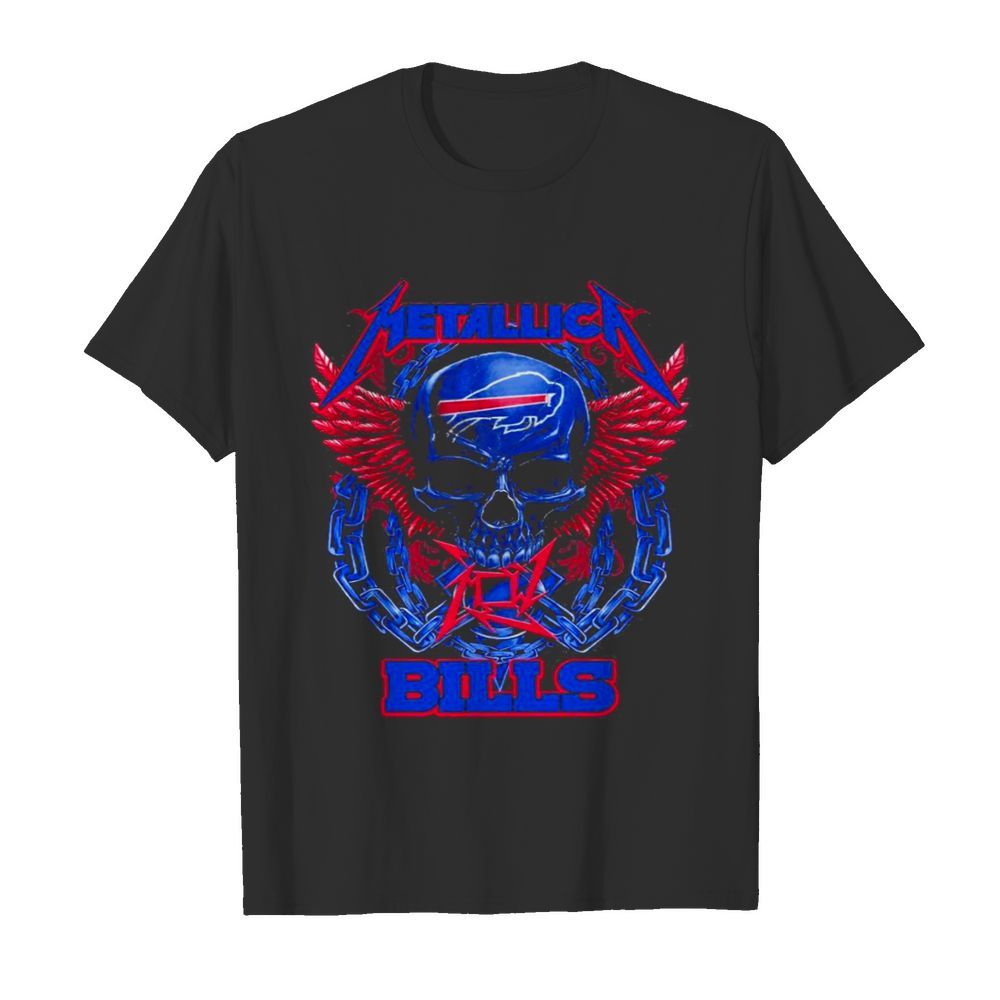 Buffalo bills skull metallic shirt