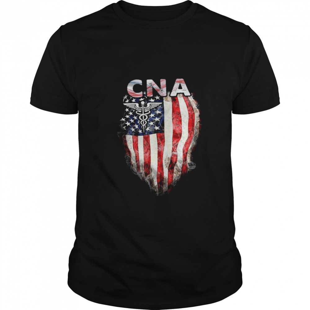 CNA Gift American Flag shirt