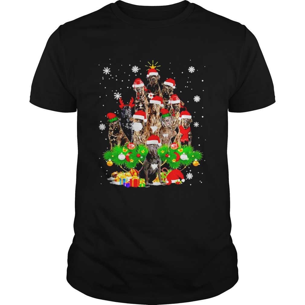 Cane Corso Christmas tree Lights Xmas shirt