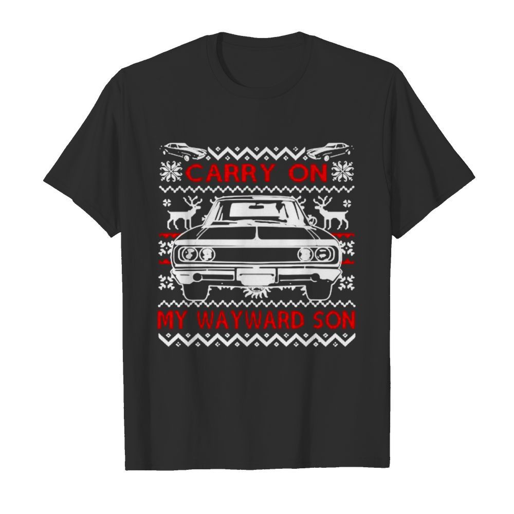 Carry on my wayward son Supernatural Christmas shirt