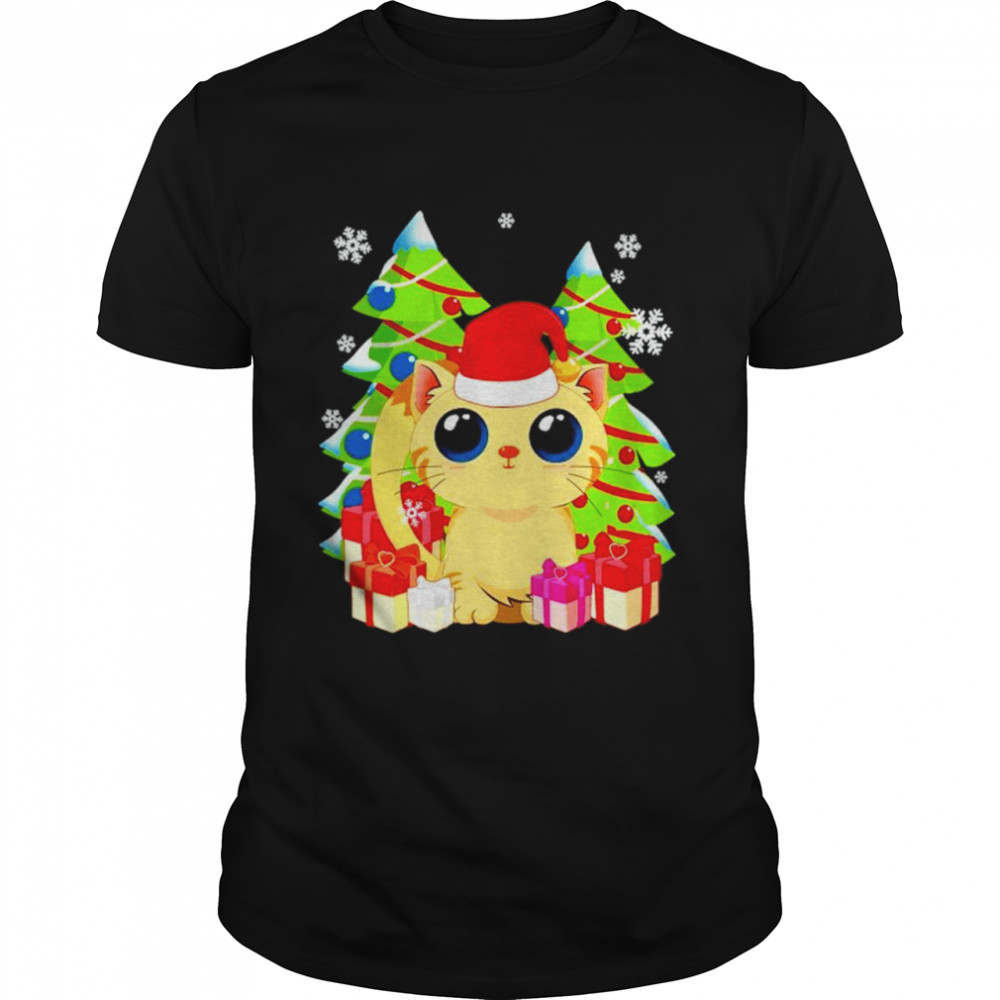 Cat Santa Christmas gift for Kitten lovers shirt