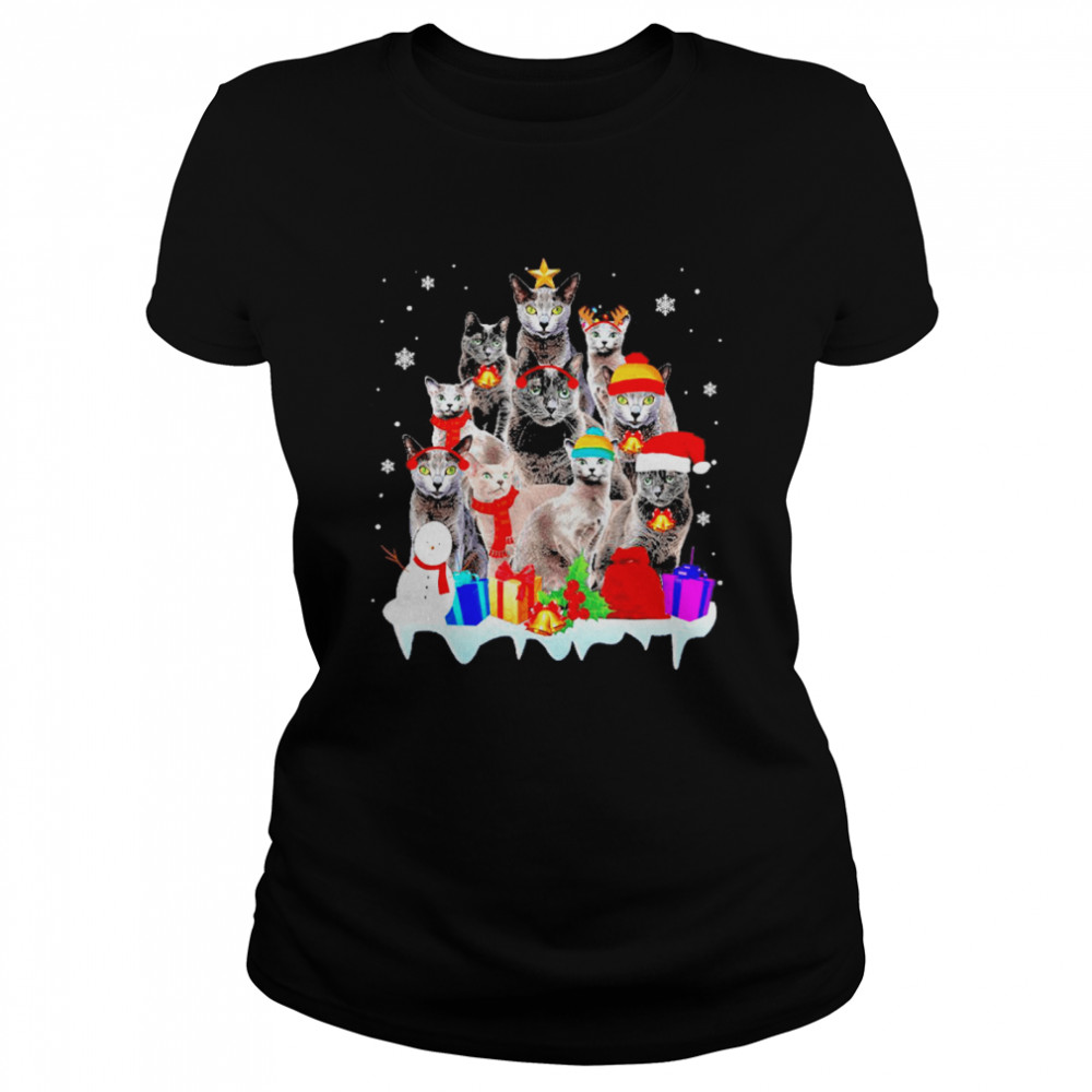 Cat merry christmas  Classic Women's T-shirt