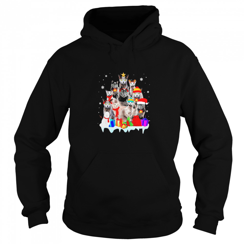 Cat merry christmas  Unisex Hoodie