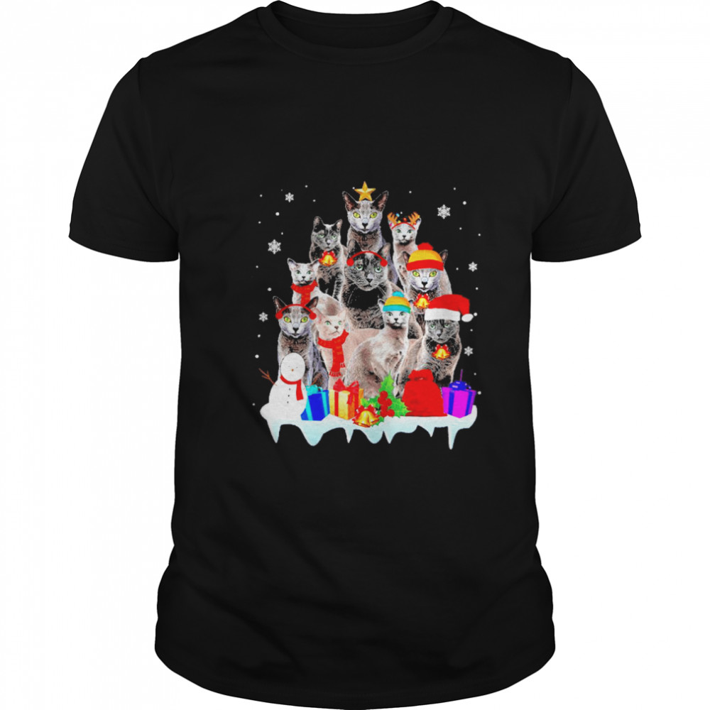 Cat merry christmas  Classic Men's T-shirt