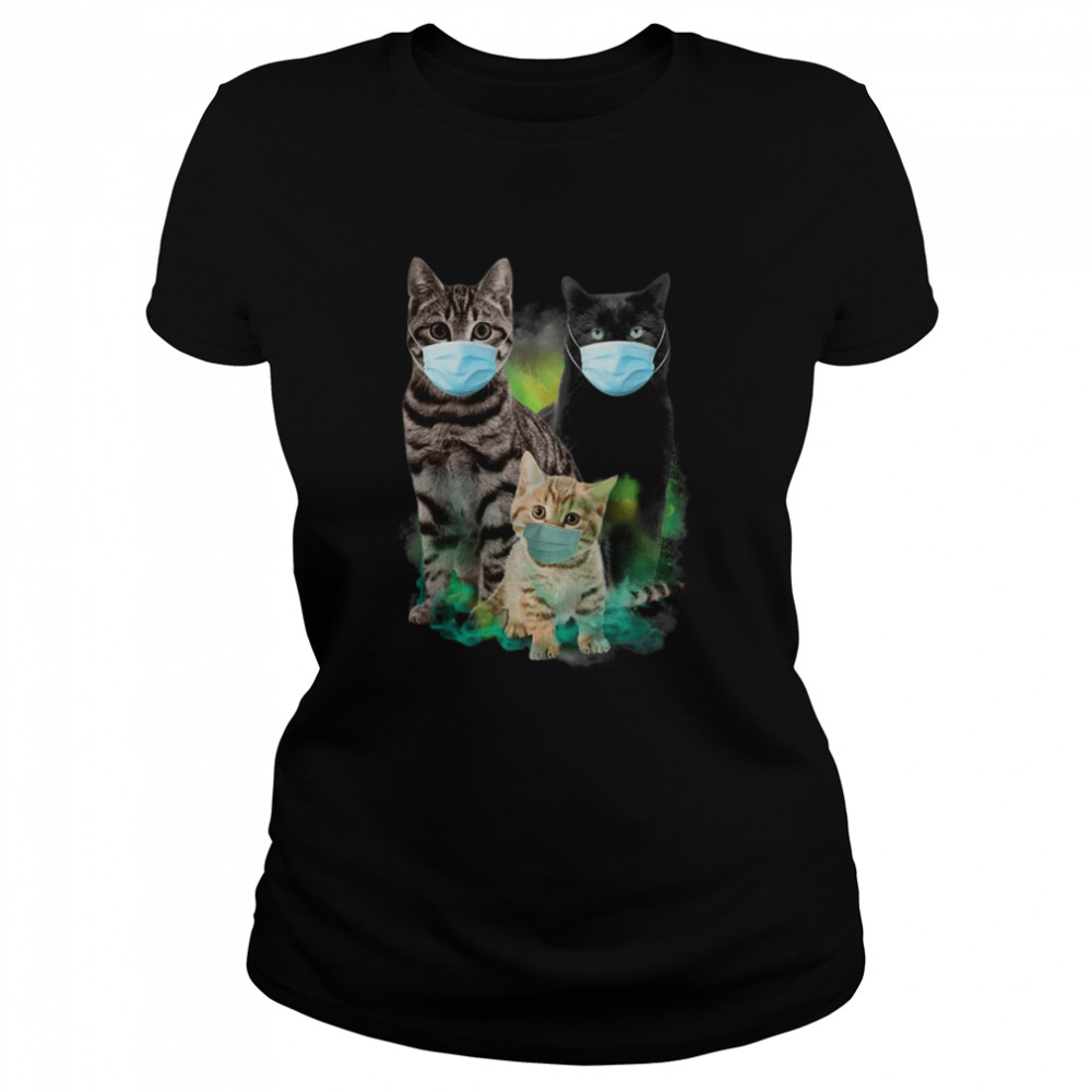 Cats Wear Face Mask Coronavirus  Classic Women's T-shirt