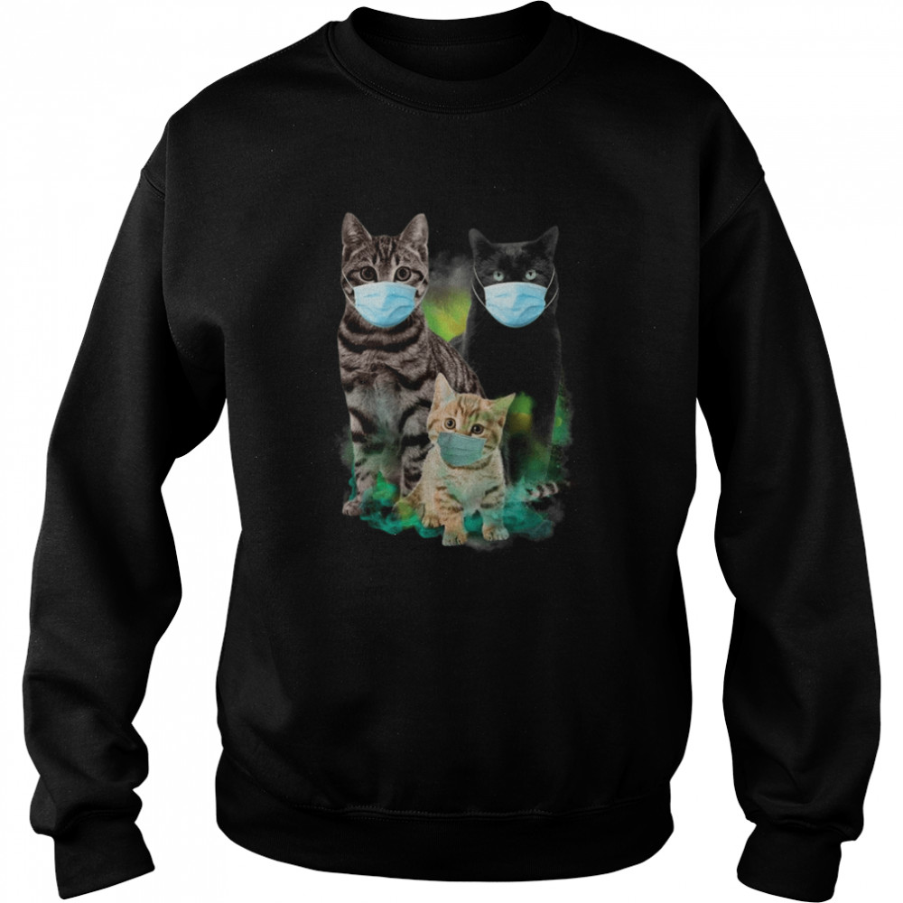 Cats Wear Face Mask Coronavirus  Unisex Sweatshirt