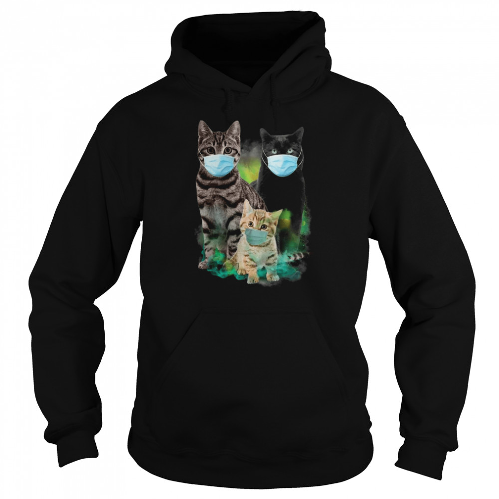 Cats Wear Face Mask Coronavirus  Unisex Hoodie