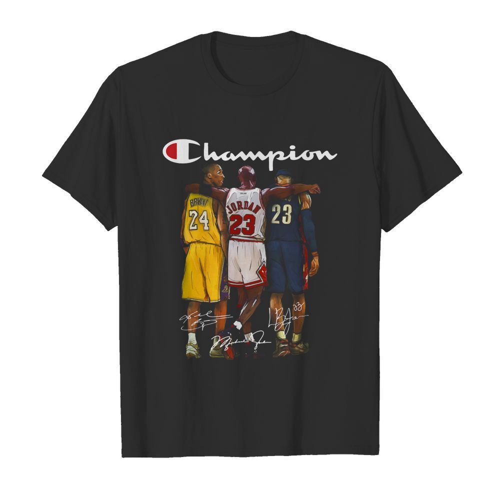 Champion michael Jordan Kobe bryant Lebron James shirt