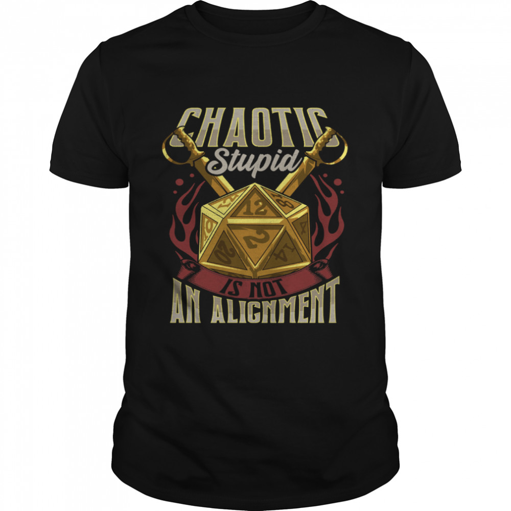 Chaotic Stupid Is Not An Alignment  Classic Men's T-shirt