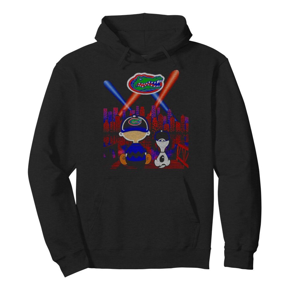 Charlie Brown And Snoopy Florida Gators City By Night  Unisex Hoodie