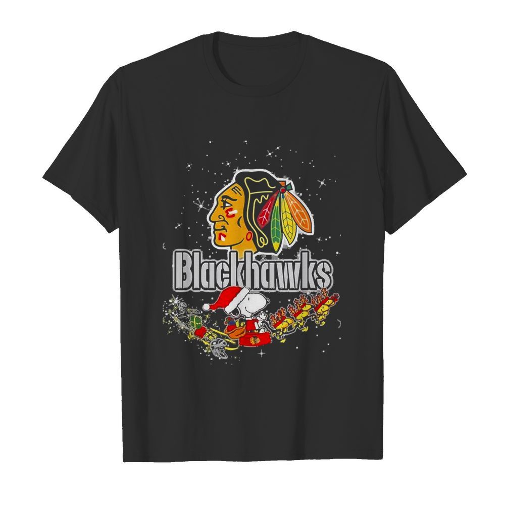 Chicago Blackhawks Snoopy Christmas shirt