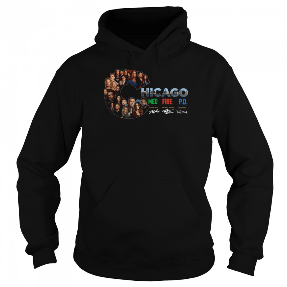 Chicago Med Fire PD Signatures  Unisex Hoodie