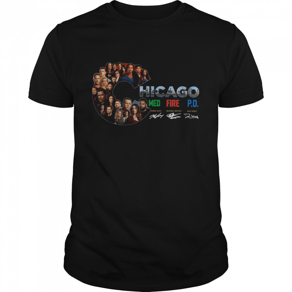 Chicago Med Fire PD Signatures  Classic Men's T-shirt