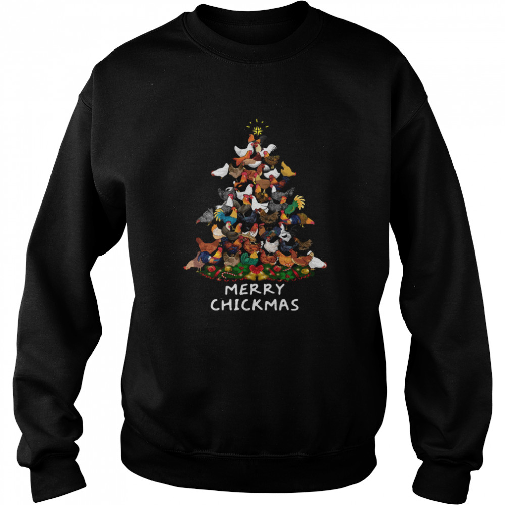 Chicken Tree Merry Chickmas  Unisex Sweatshirt