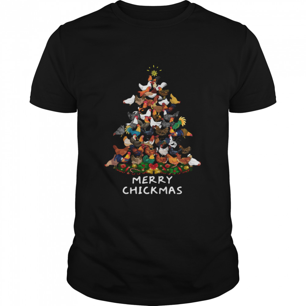 Chicken Tree Merry Chickmas  Classic Men's T-shirt