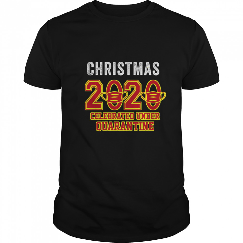 Christmas 2020 Celebrated Under Quarantaine Mask Corona Virus  Classic Men's T-shirt