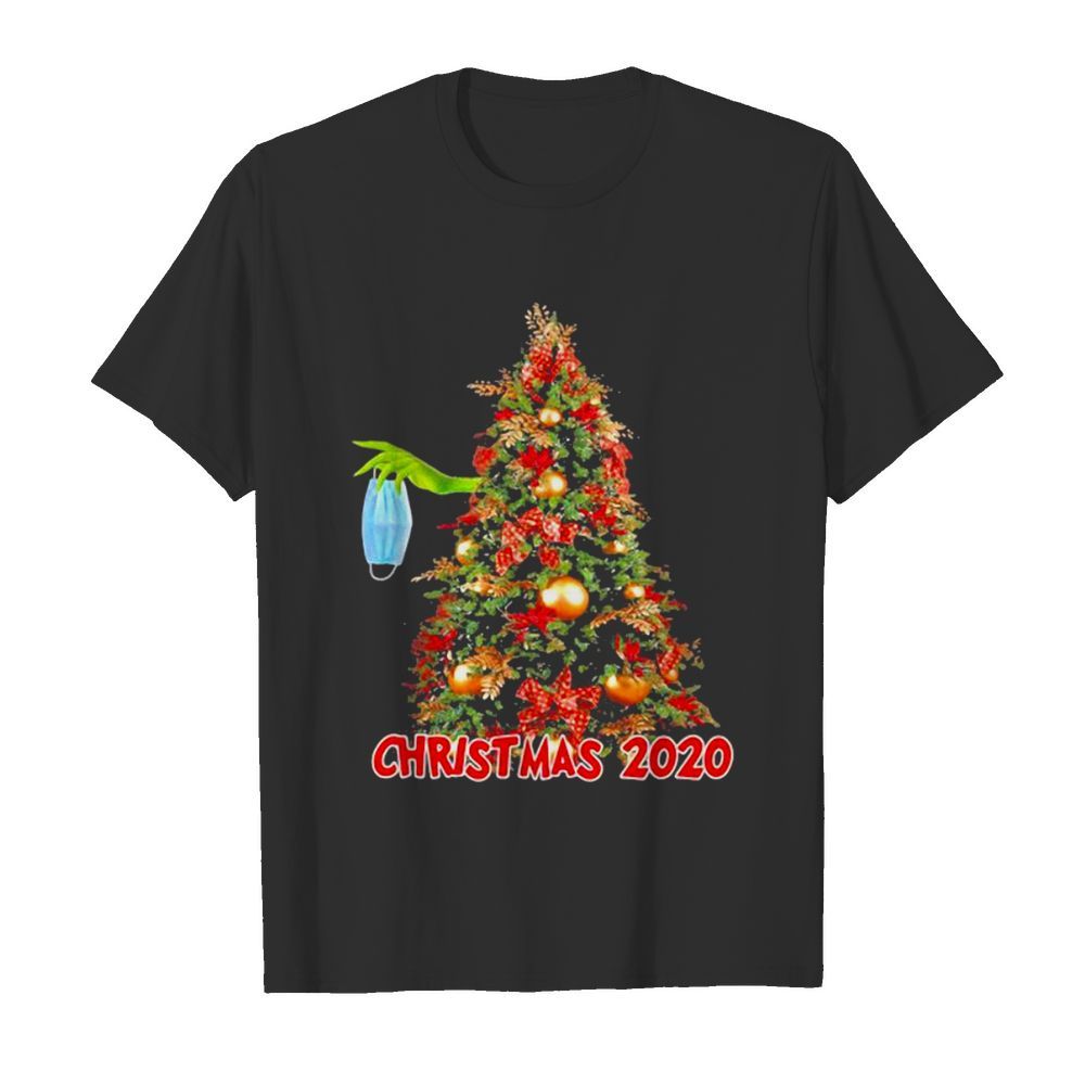 Christmas 2020 Grinch Mask Christmastree Xmas shirt