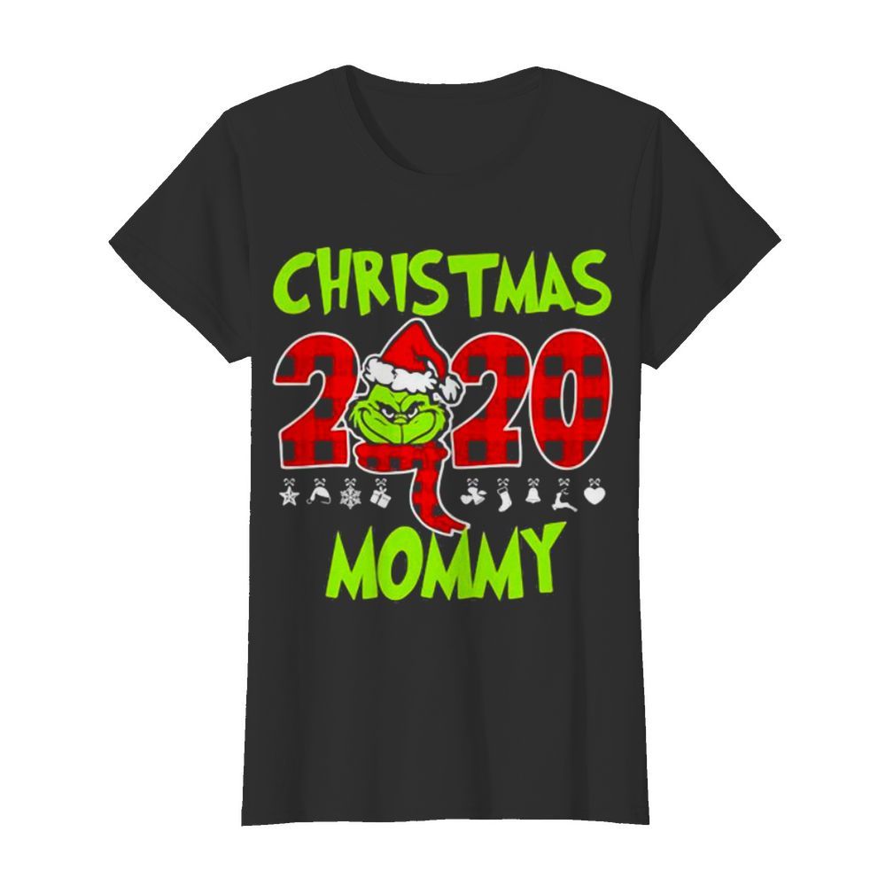 Christmas 2020 Mommy Grinch Hat Santa Claus Merry Xmas  Classic Women's T-shirt