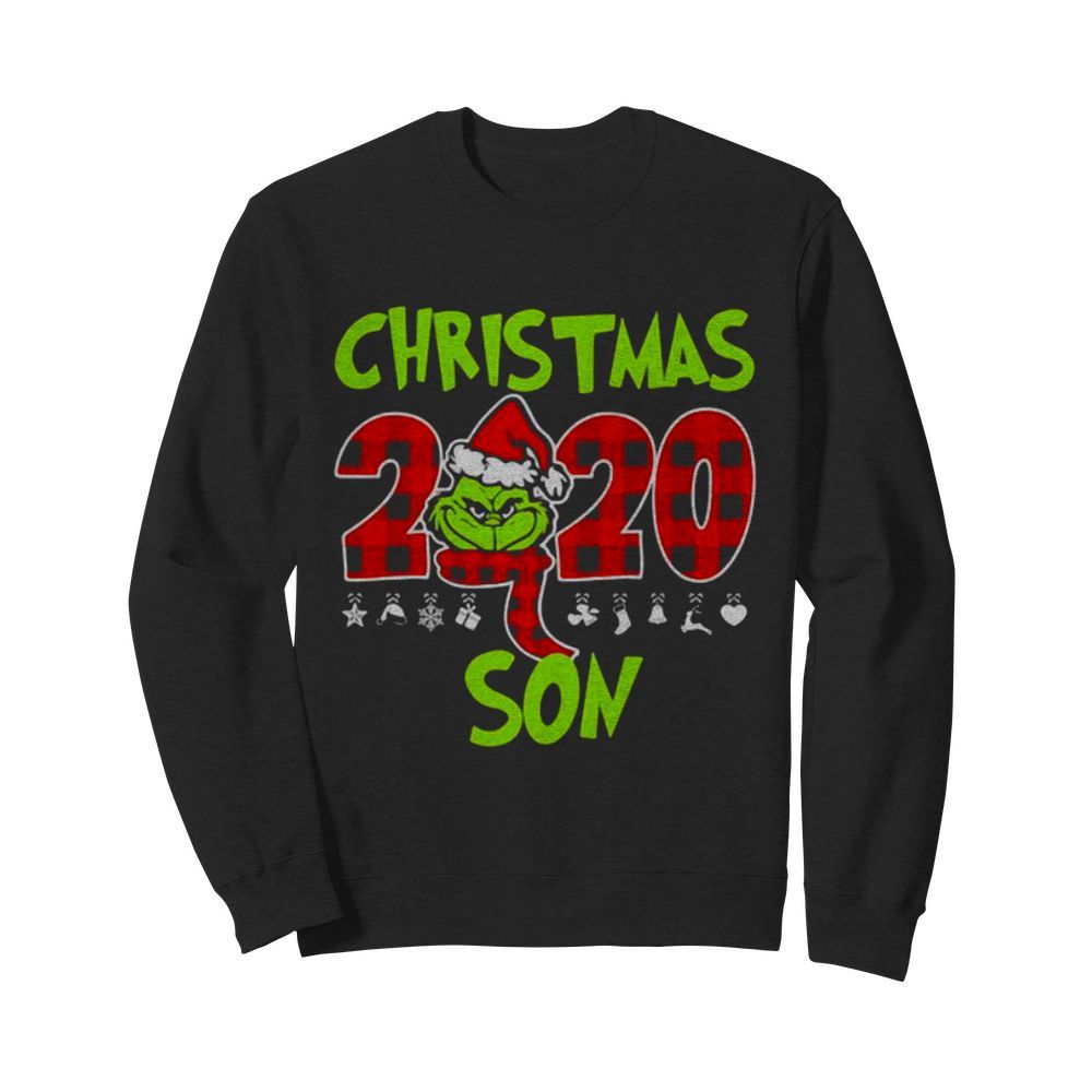 Christmas 2020 Son Grinch Hat Santa Claus Merry Xmas  Unisex Sweatshirt