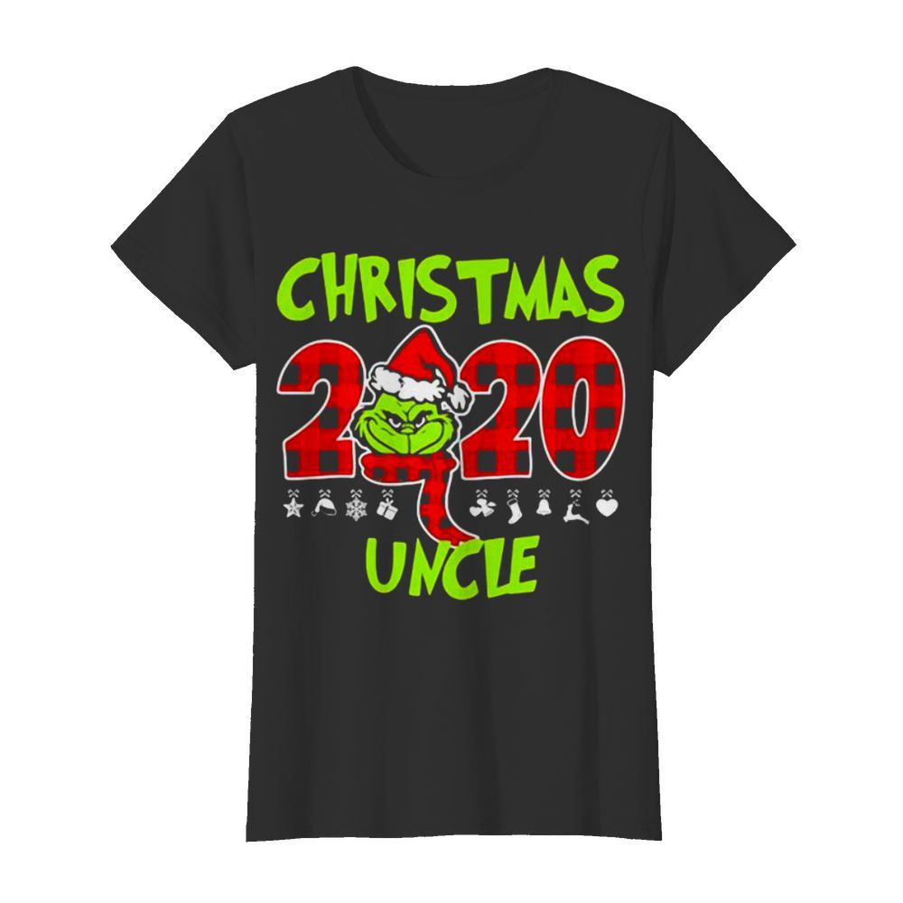 Christmas 2020 Uncle Grinch Hat Santa Claus Merry Xmas  Classic Women's T-shirt