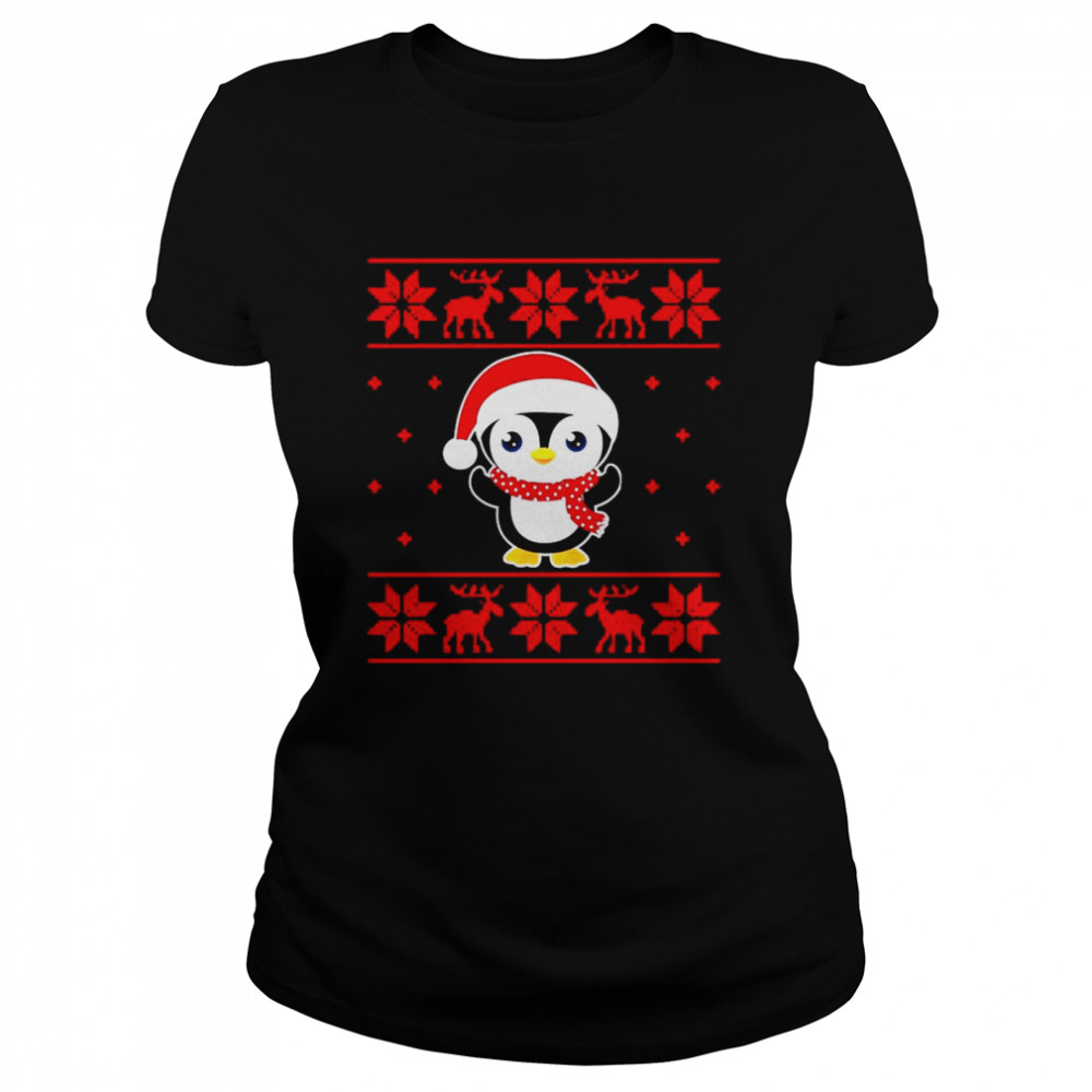 Christmas Penguin Funny Classic Ugly  Classic Women's T-shirt