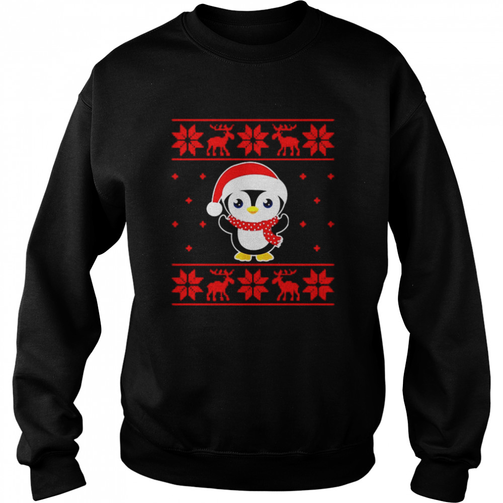 Christmas Penguin Funny Classic Ugly  Unisex Sweatshirt