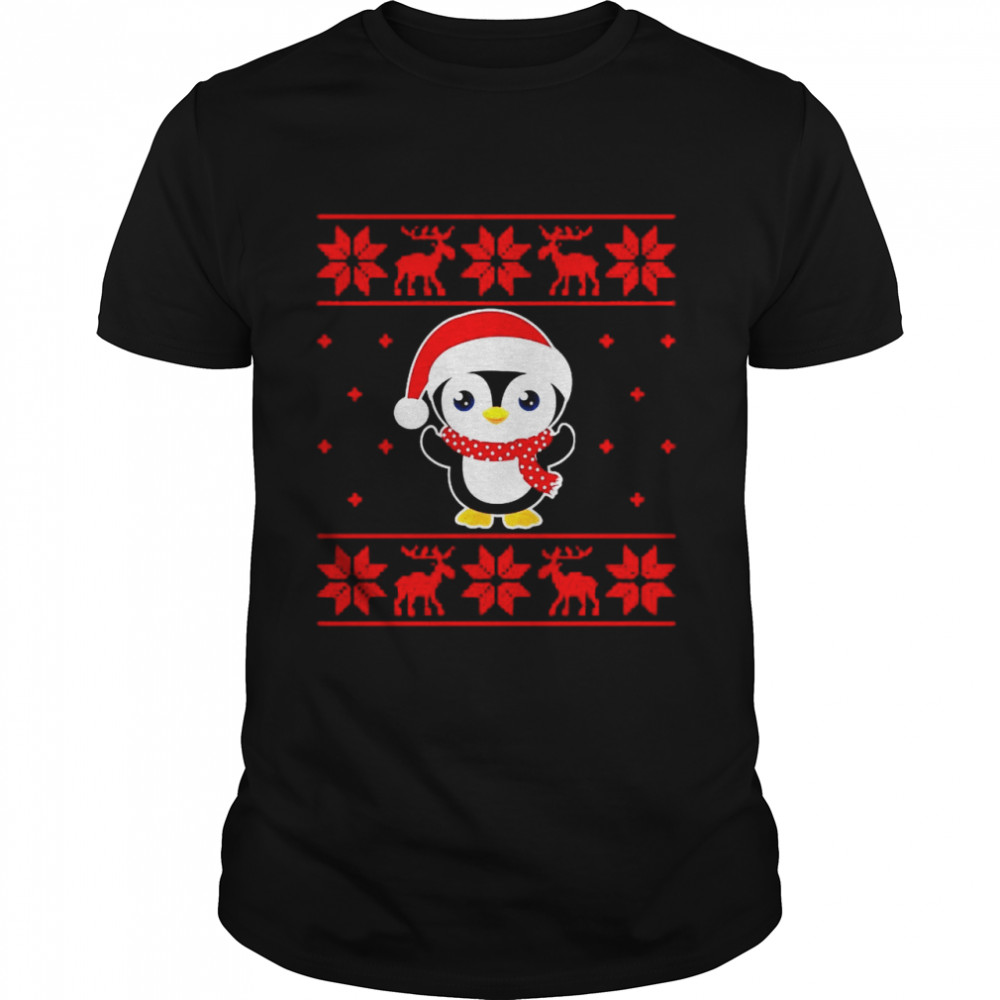 Christmas Penguin Funny Classic Ugly  Classic Men's T-shirt