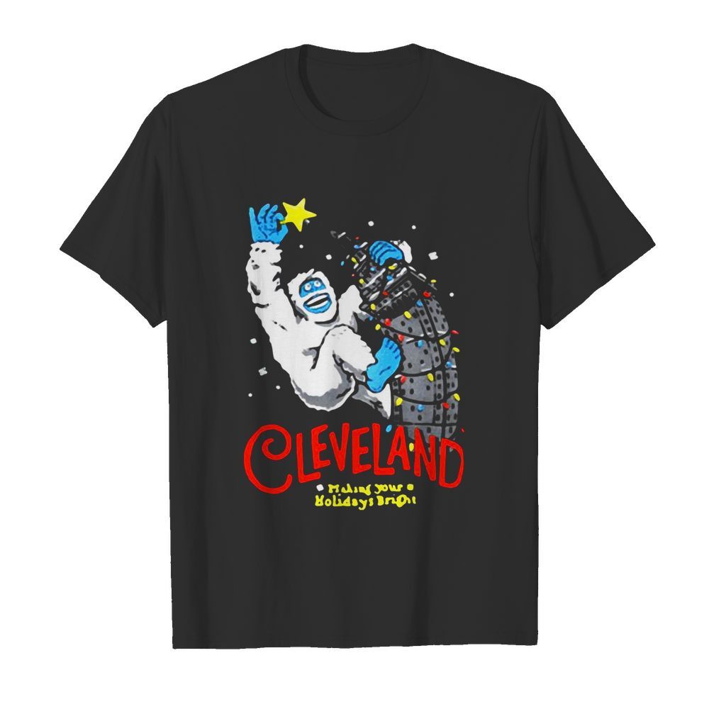 Cleveland Making Your Holidays Bright  Classic Men's T-shirt