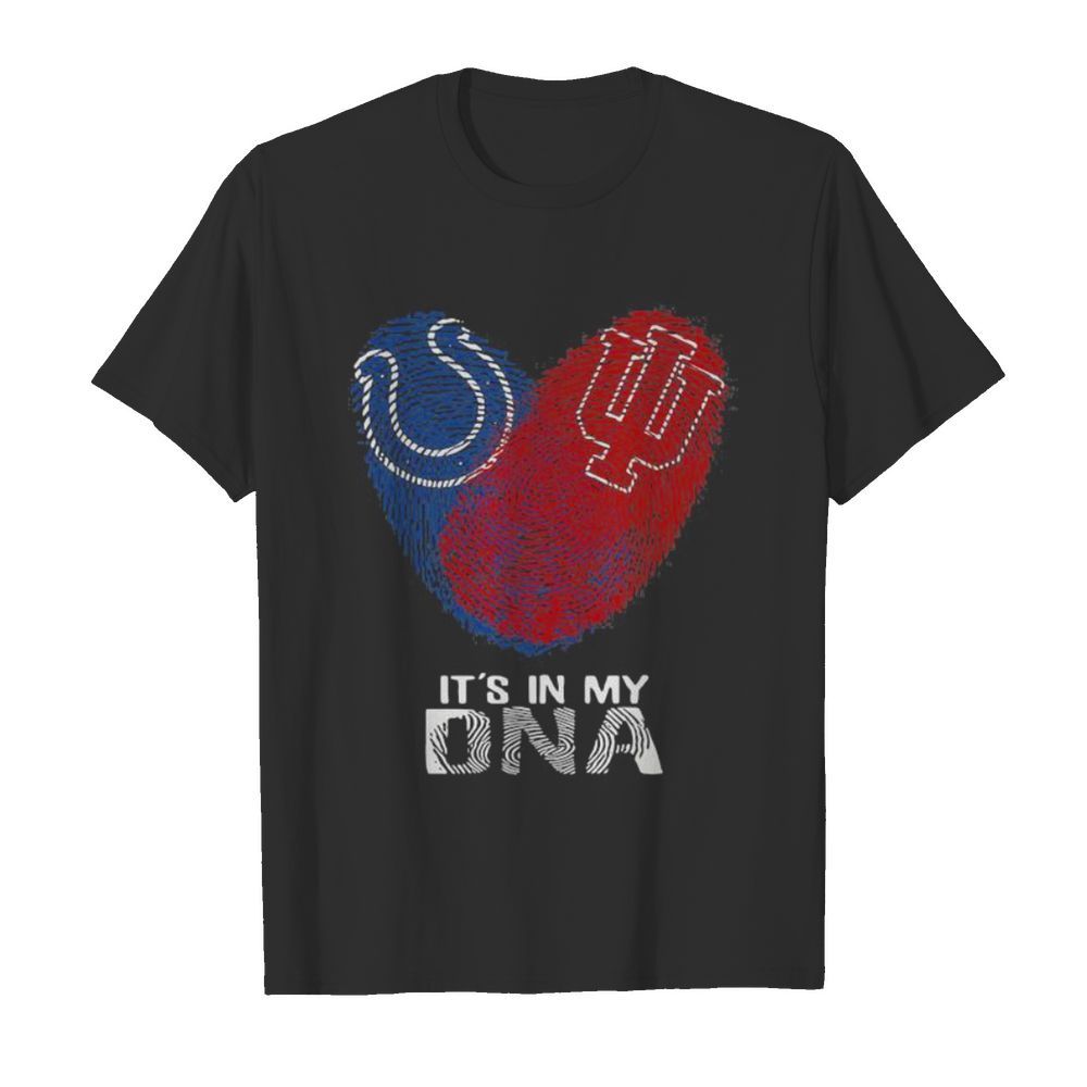 Colts Hoosiers It’s In My Dna Heart Fingerprints shirt