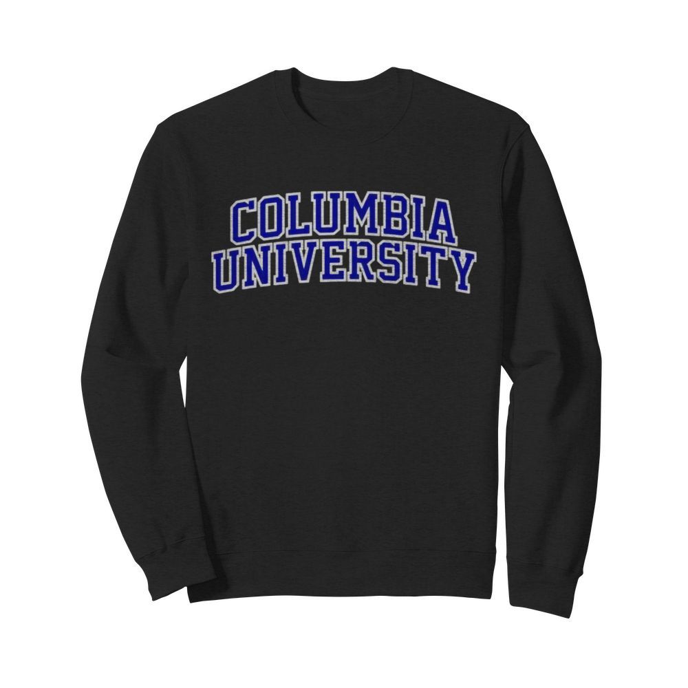 Columbia University blue text  Unisex Sweatshirt