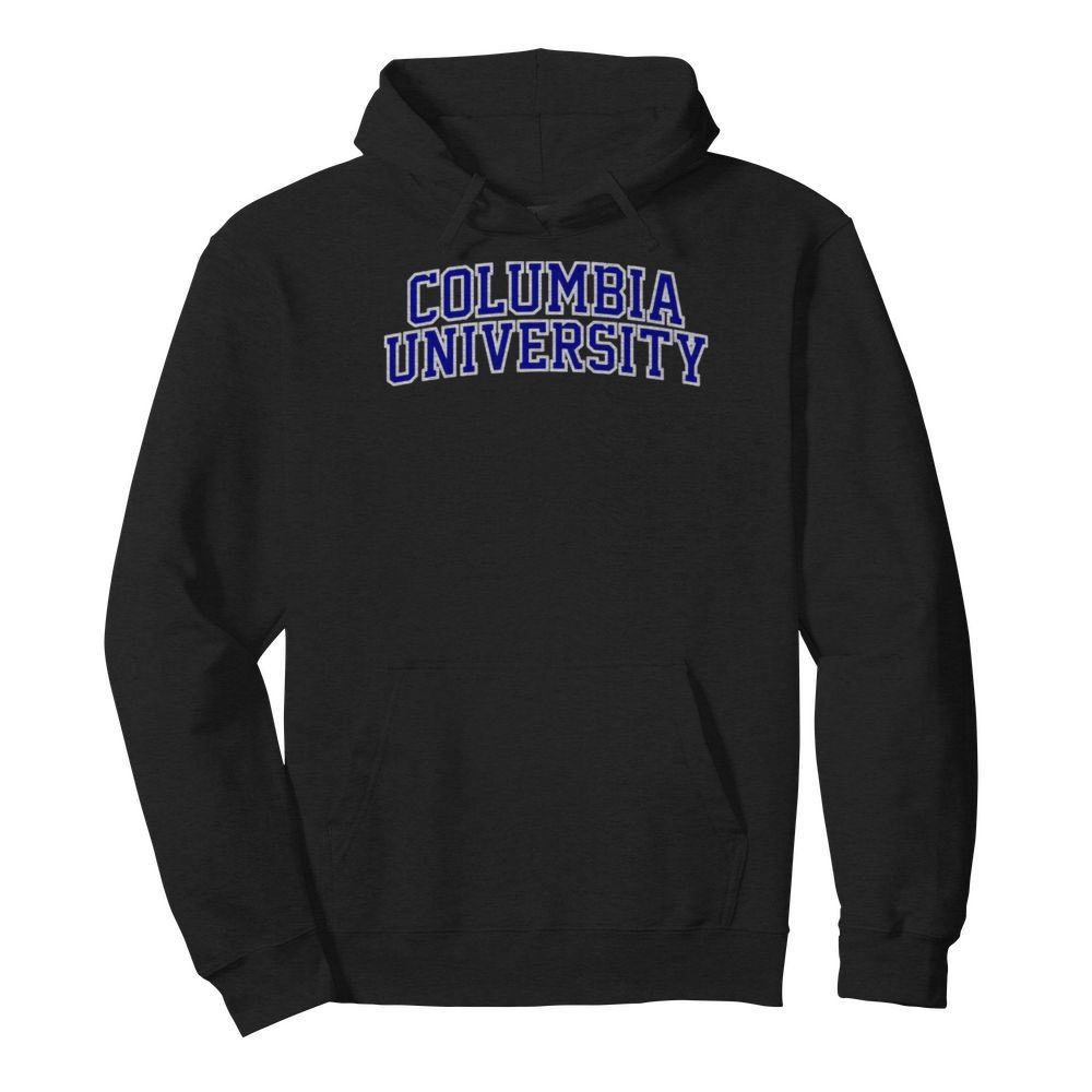 Columbia University blue text  Unisex Hoodie