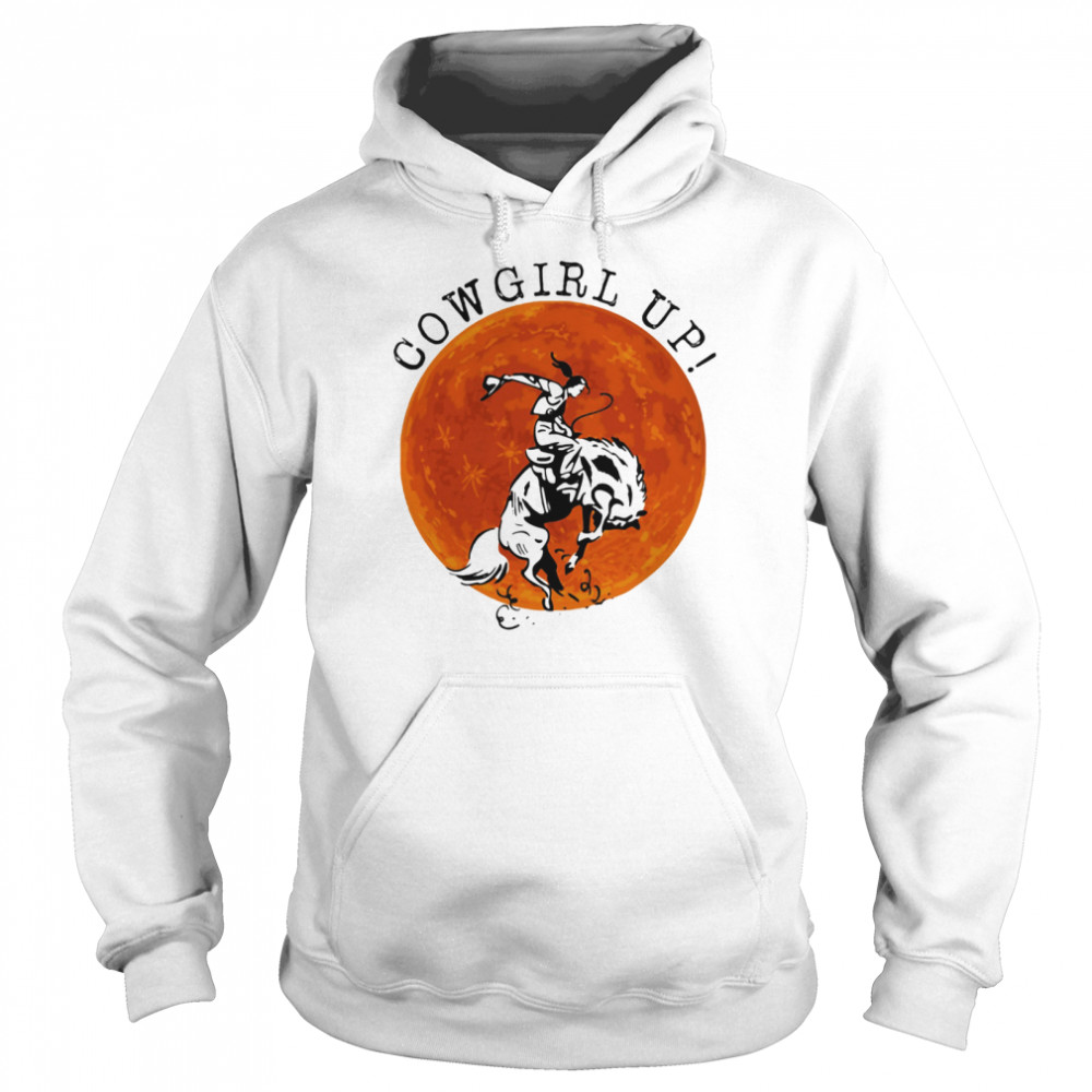 Cowgril Up The Moon  Unisex Hoodie