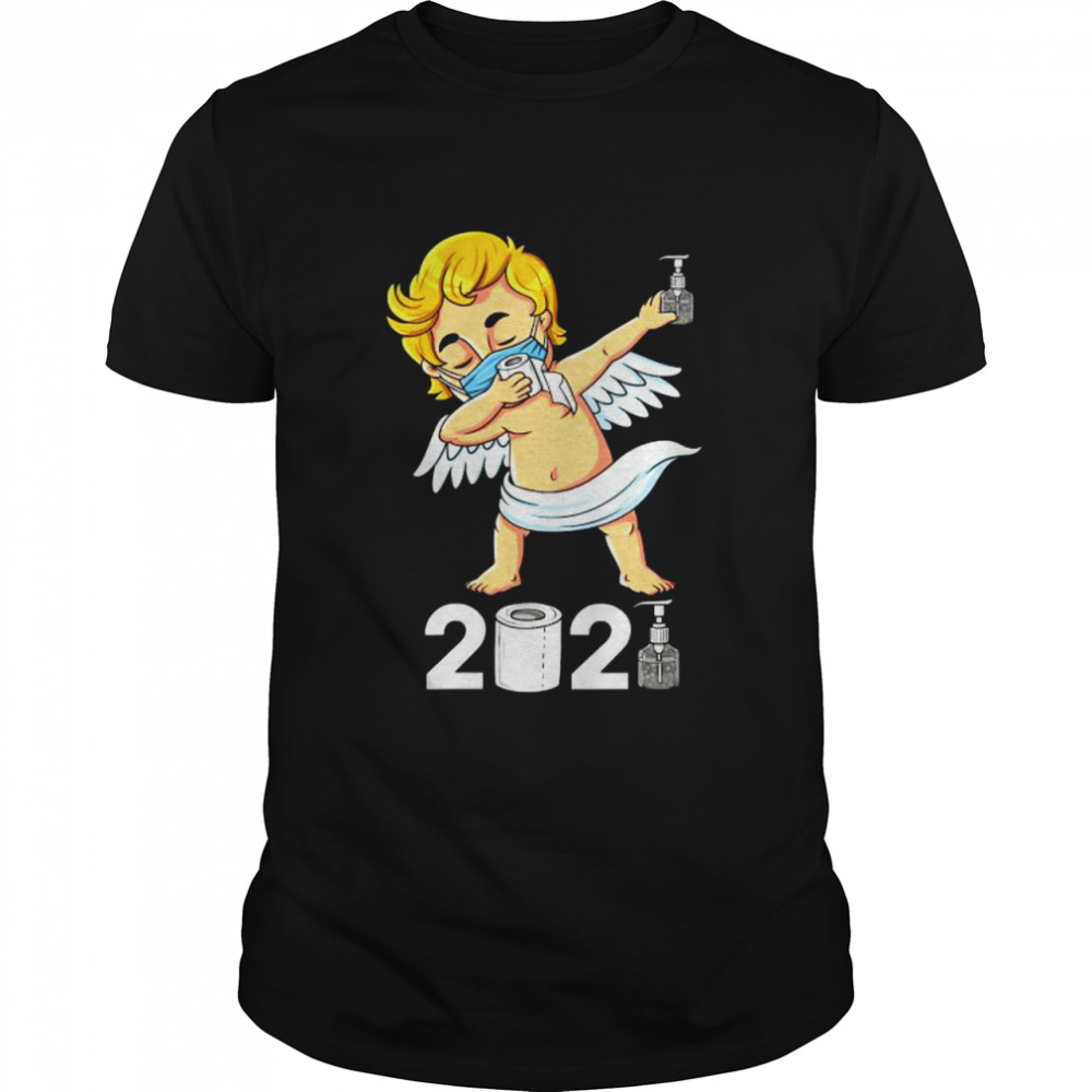 Dabbing Cupid In A Mask Funny Valentines Day 2021 Dab shirt