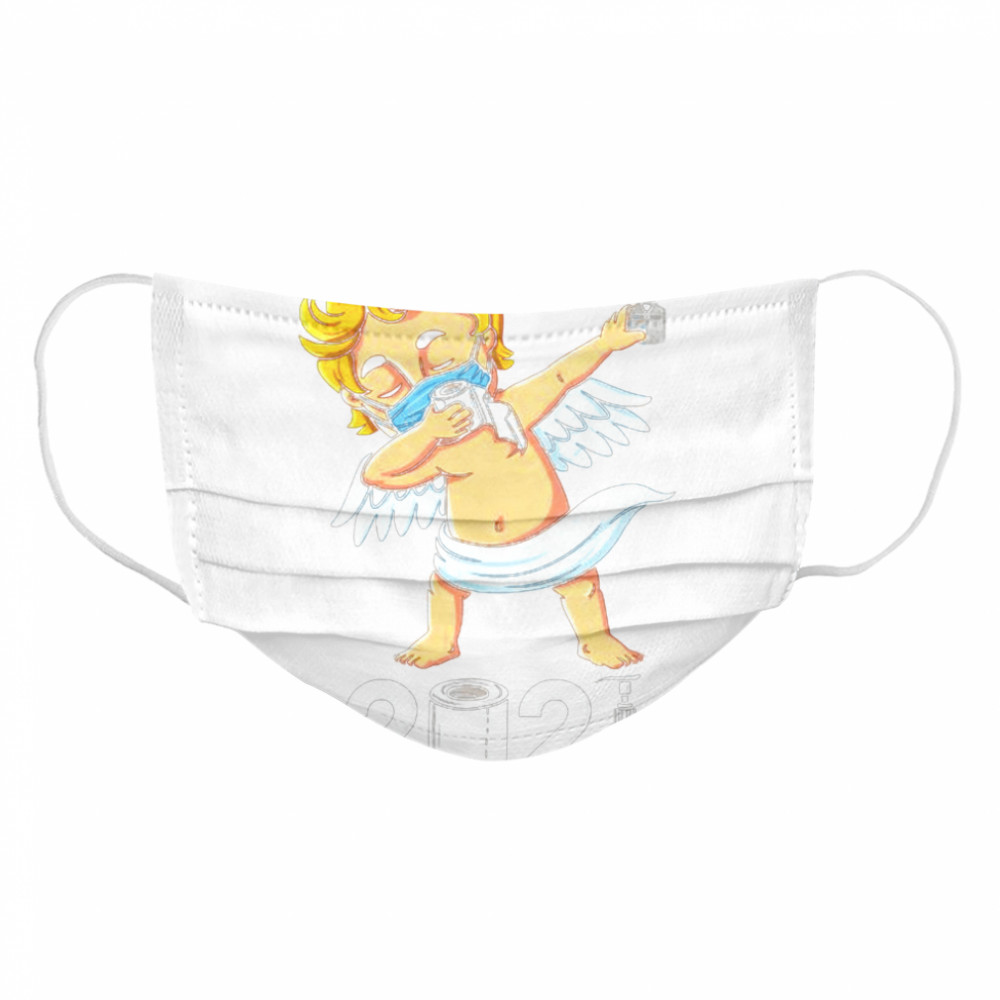 Dabbing Cupid In A Mask Funny Valentines Day 2021 Dab  Cloth Face Mask