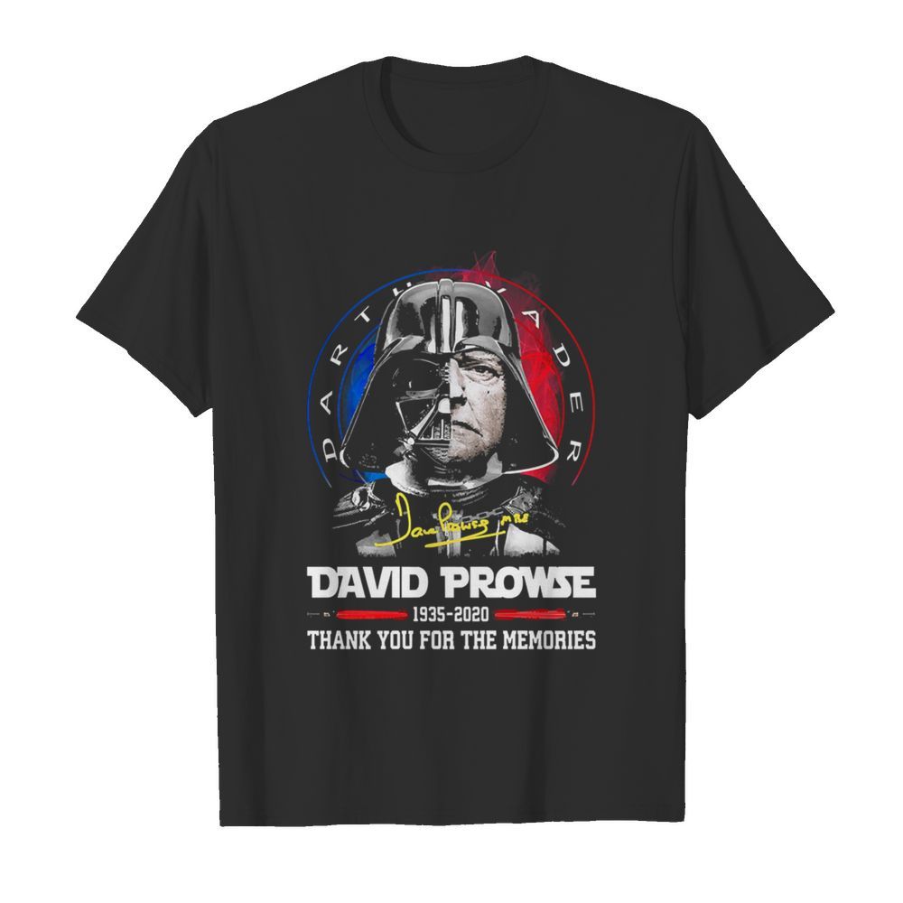 Dave Prowse 1935 2020 thank you for the memories signature shirt