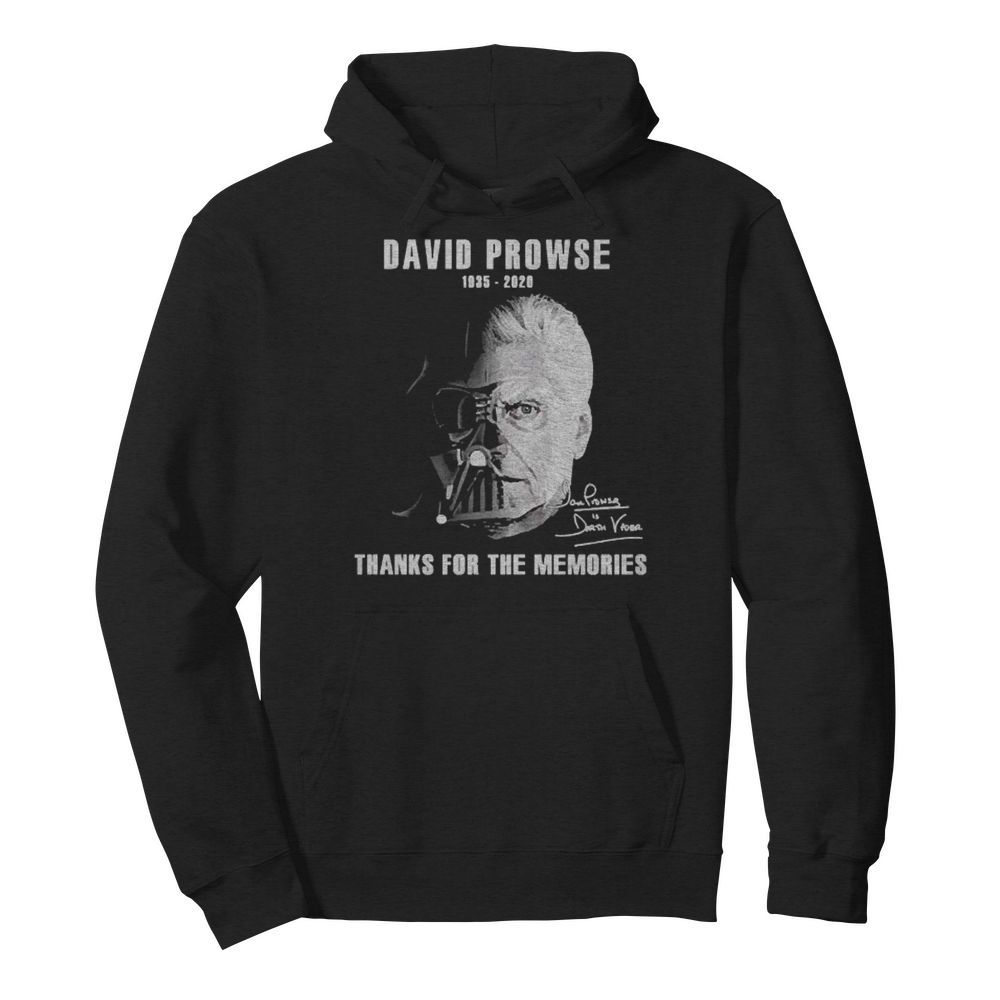 David Prowse 1935 2020 signature thanks for the memories  Unisex Hoodie