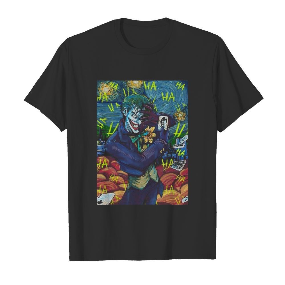 Dc Comics The Joker Starry Night Style Portrait shirt