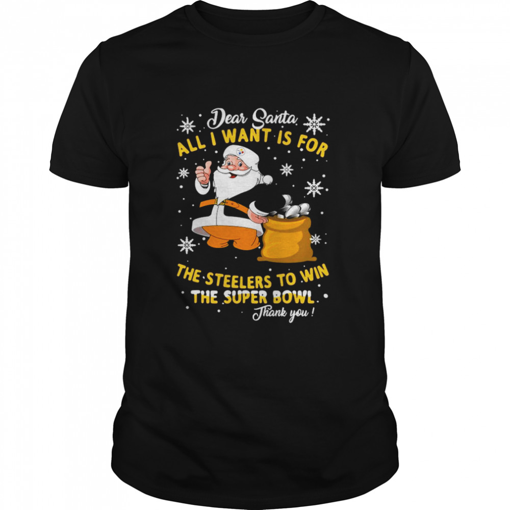 Dear Santa all I want is for the Kansas City Chiefs to win the super bowl thank you Christmas  Classic Men's T-shirt